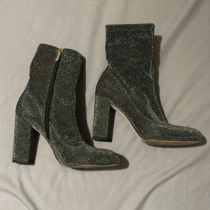 Sam Edelman Glitter Sock Booties